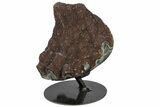 Tall Sparking Quartz Geode Section on Metal Stand - Uruguay #128079-3